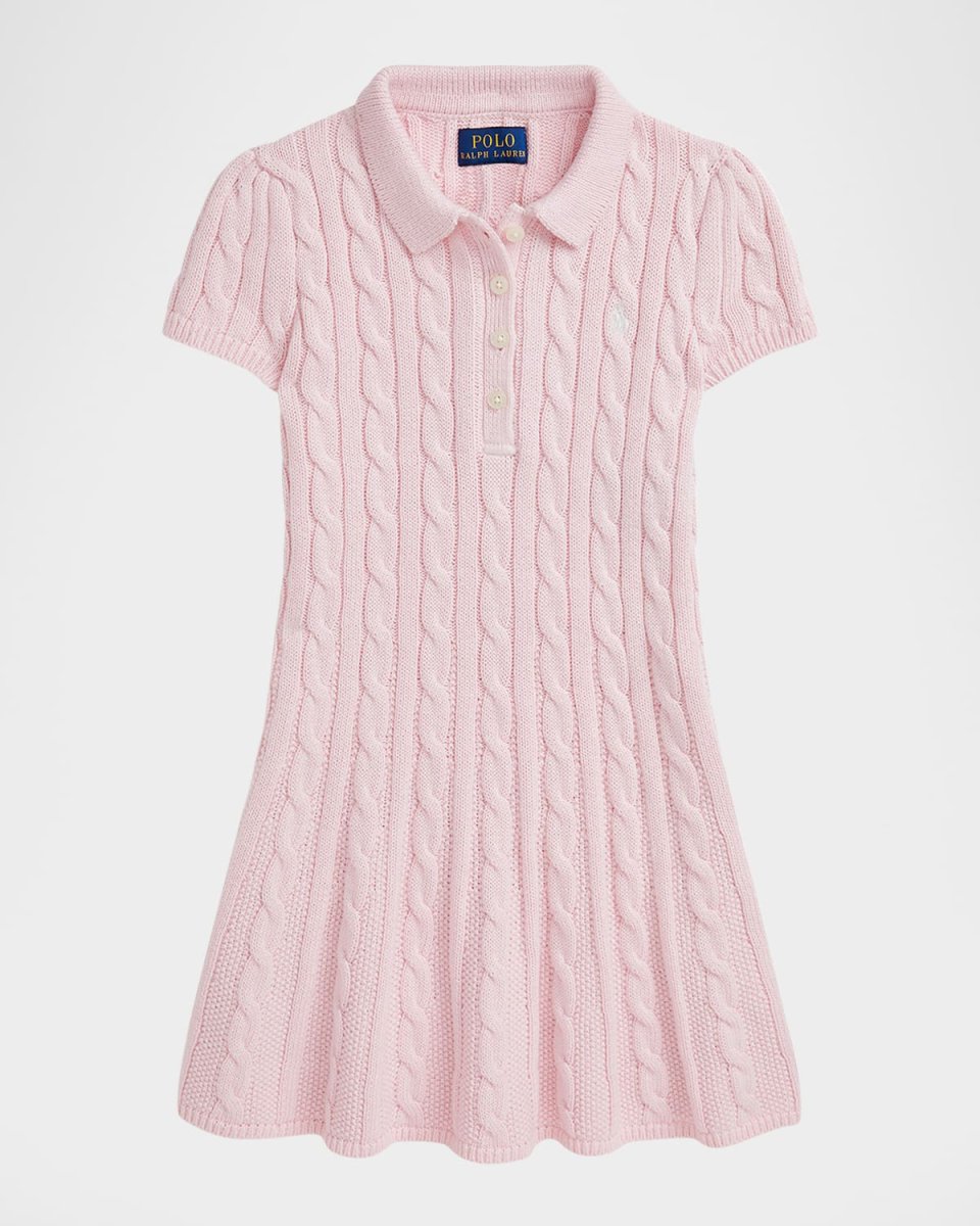 Girl's Cable Knit Dress, Size 2-